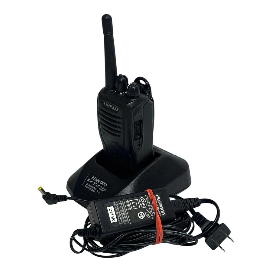 Used Kenwood TK-3360-K UHF Radio KSC-25LS Charger Midport MKNB26 Battery Set