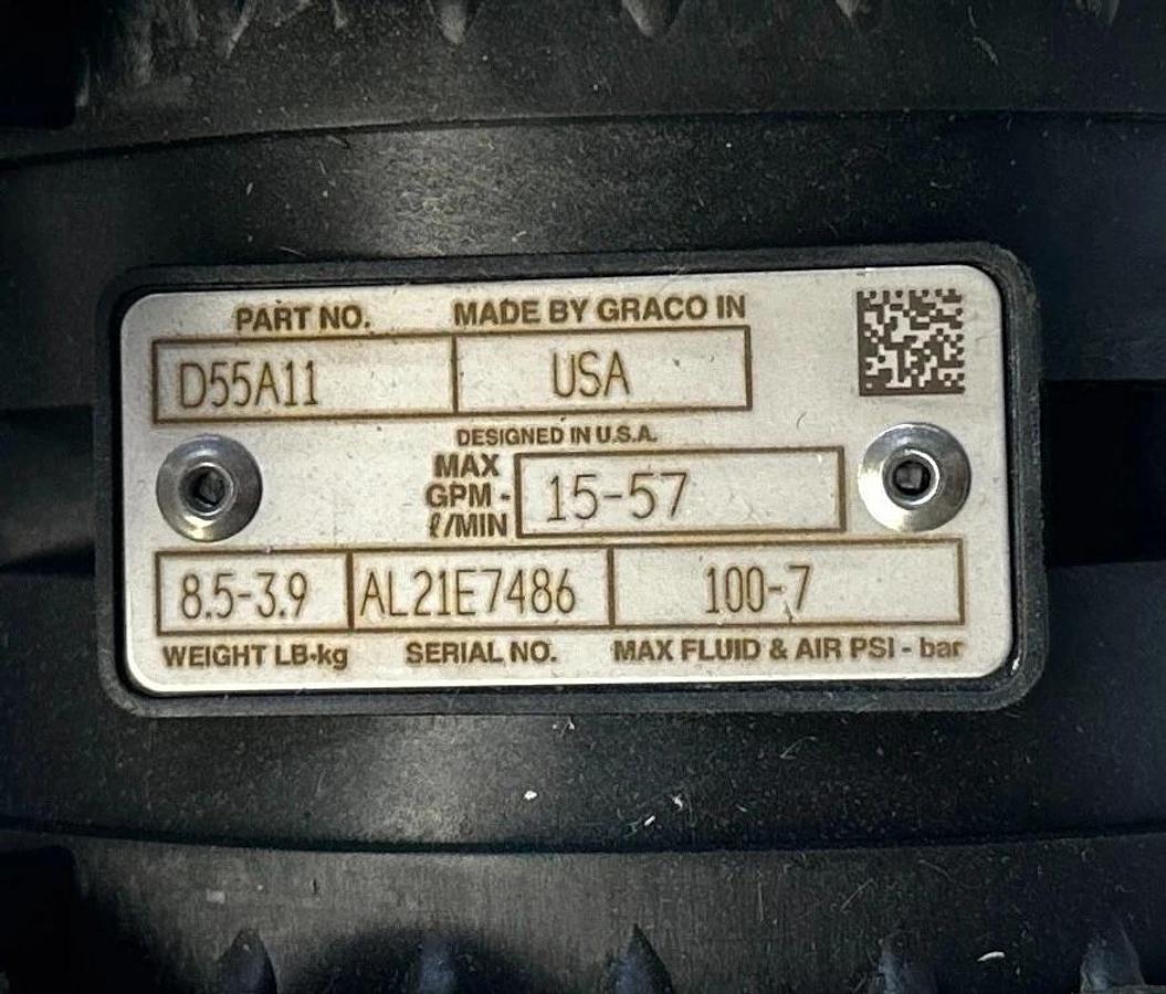 GRACO D55A11 HUSKY 515 PVDF 1/2'' NPT DIAPHRAGM PUMP 15-57GPM OEM NSMP