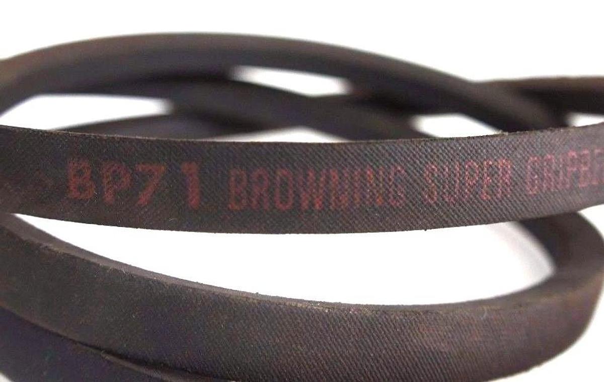 Used LOT OF 3 NEW BROWNING BP71 SURE-GRIP V-BELTS 21/32'' WIDTH 73.8'' LENGTH