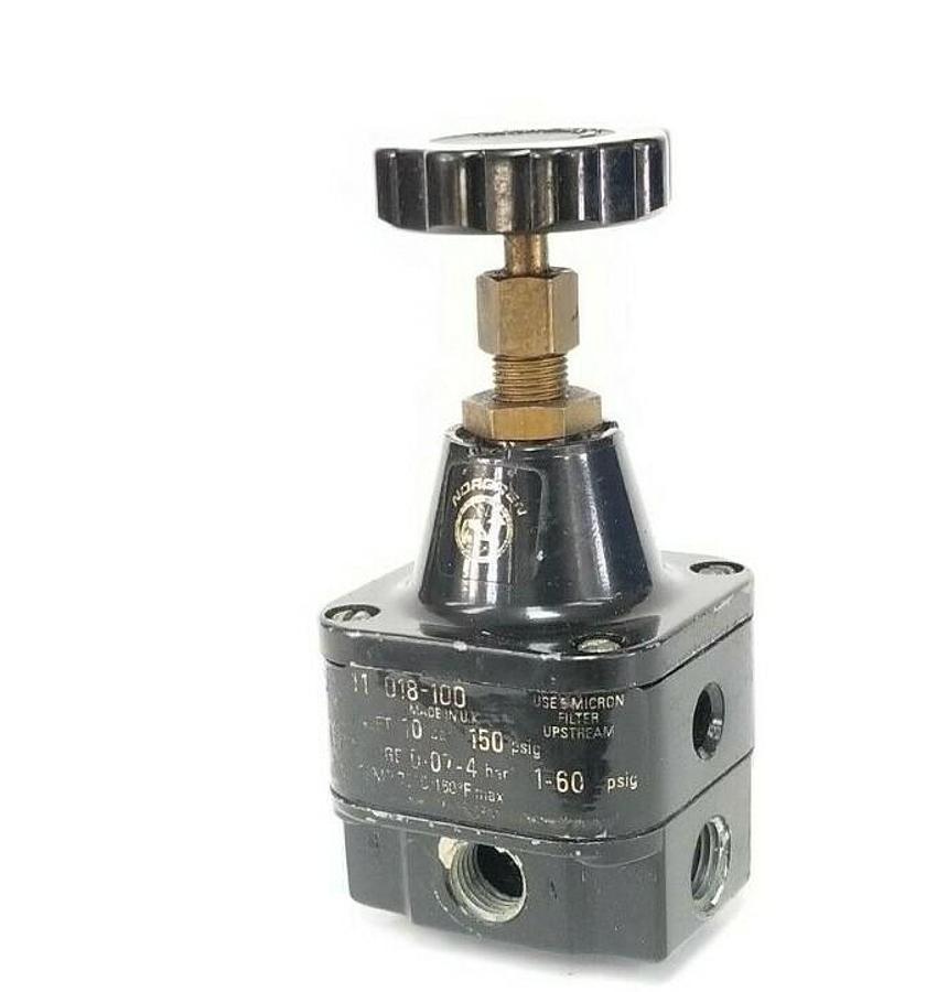 Used NORGREN 11-018-100 AIR PRESSURE REGULATOR 11018100