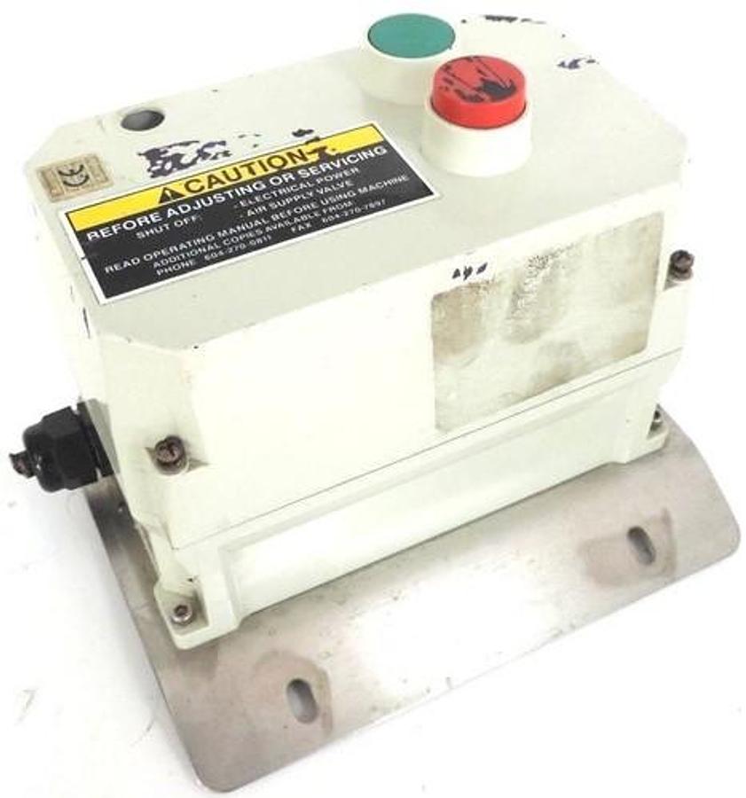 Used LOVATO START / STOP CONTROLLER ENCLOSURE W/ TYPE BF12 CONTACTOR