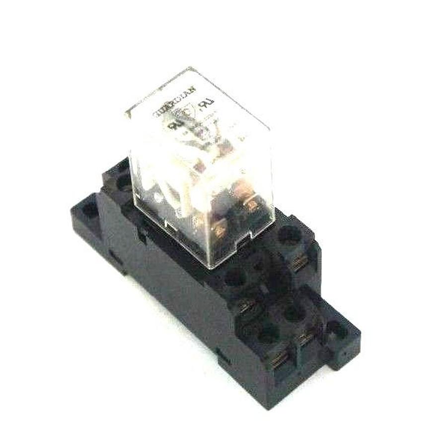 Used OMRON PTF08A-E SOCKET RELAY BASE WITH GUARDIAN 1390H-2C