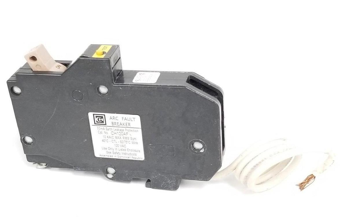 Used NEW CUTLER HAMMER CH120AF ARC FAULT BREAKER 20A 1P 120VAC 96-5654-2 D7A