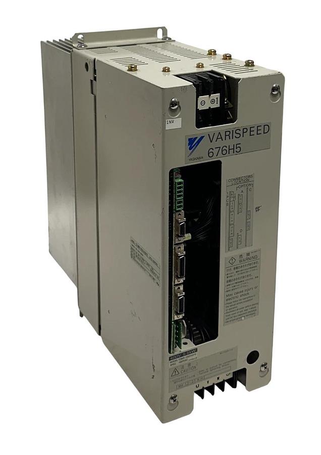 Used YASKAWA ELECTRIC CIMR-H5D45P5 / 45P55C VARISPEED 676H5 DRIVE 540-660VDC 3PH USNP