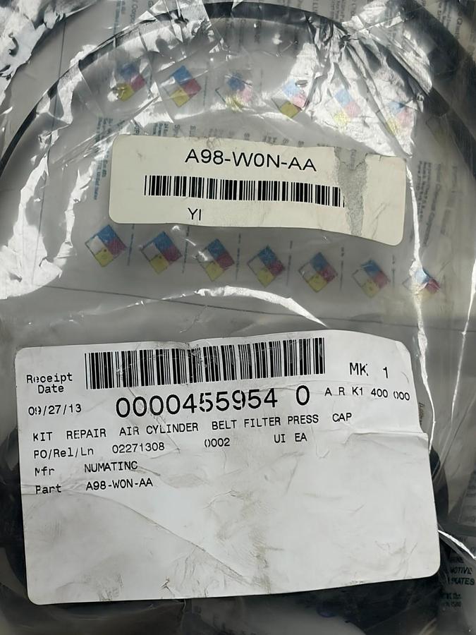 Used Numatics A98-W0N-AA Air Cylinder Repair Kit Belt Filter Press Cap New Sealed