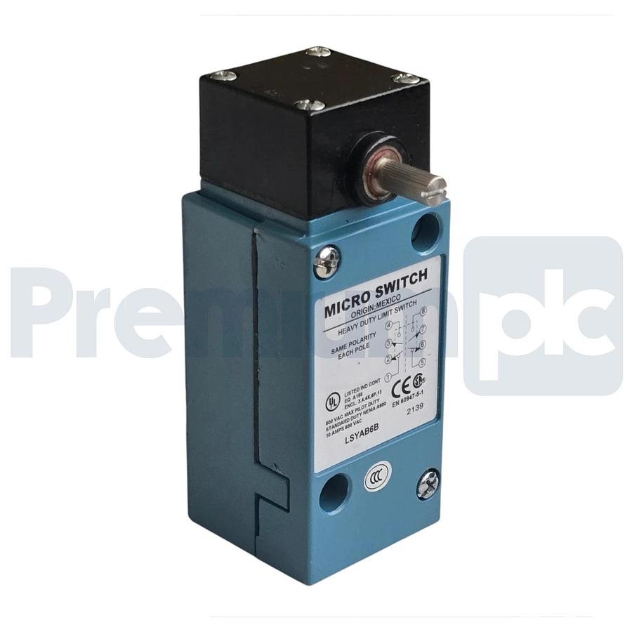 Honeywell LSYAB6B MICRO SWITCH Heavy Duty Limit Switch DPDT Plug-In 10A 600VAC
