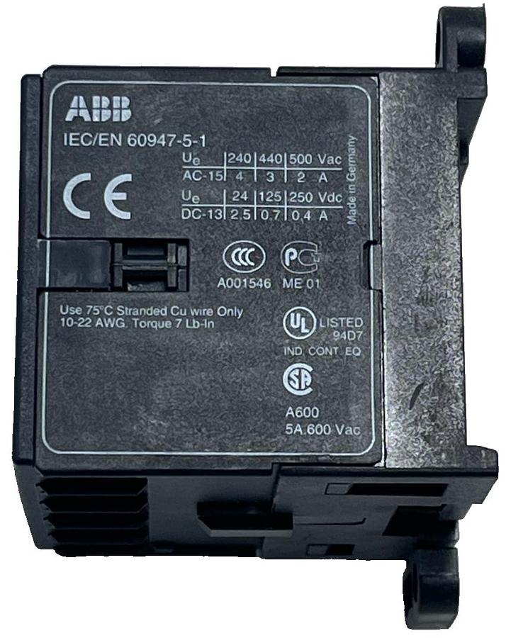 Used Lot of 2 ABB KC6-22Z Mini Contactor Relays | 24V DC | 2NO + 2NC | GJH1213001R022