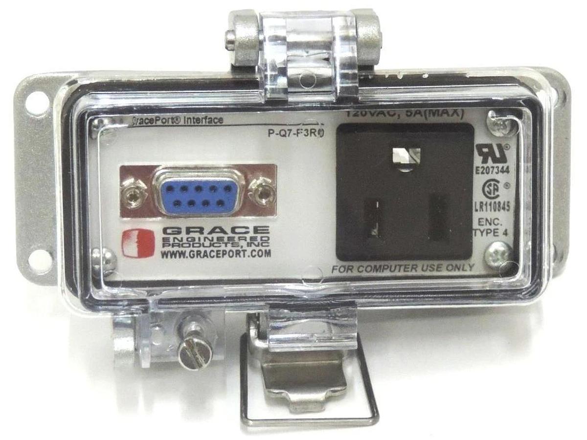 Used GRACE P-Q7-F3R0 INTERFACE PORT PQ7F3R0, 120VAC, 5A