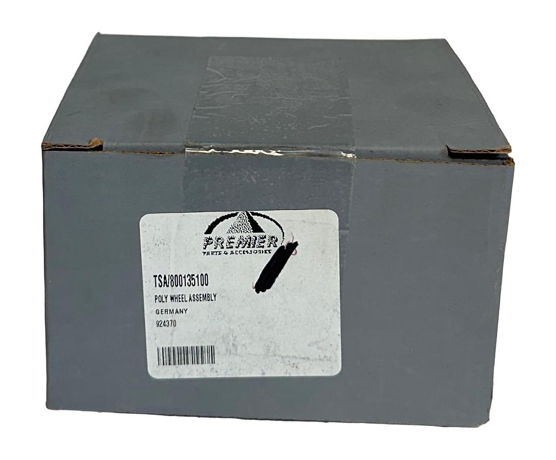 Used HYSTER PREMIER 800135100 / HY800135100 OEM POLY WHEEL ASSEMBLY FOR FORKLIFT NSMP