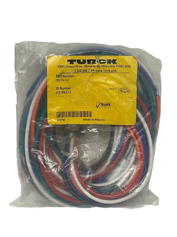 Used Turck CKF 74-7-2 Powerfast Receptacle 7-Pin 1-1/8" - New Surplus Factory Sealed