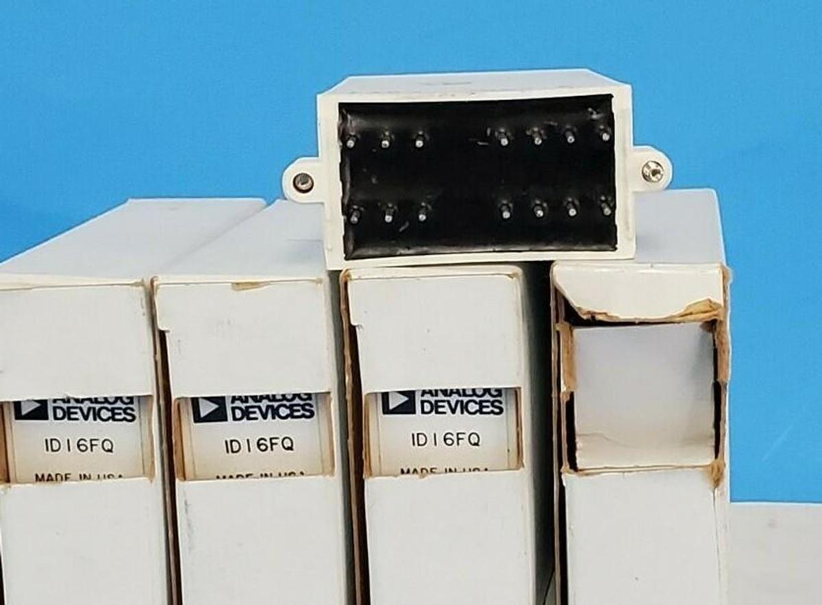 Used LOT OF 10 NEW ANALOG DEVICES IDI6FQ INPUT MODULES 1D16FQ, 4.5-6 VDC
