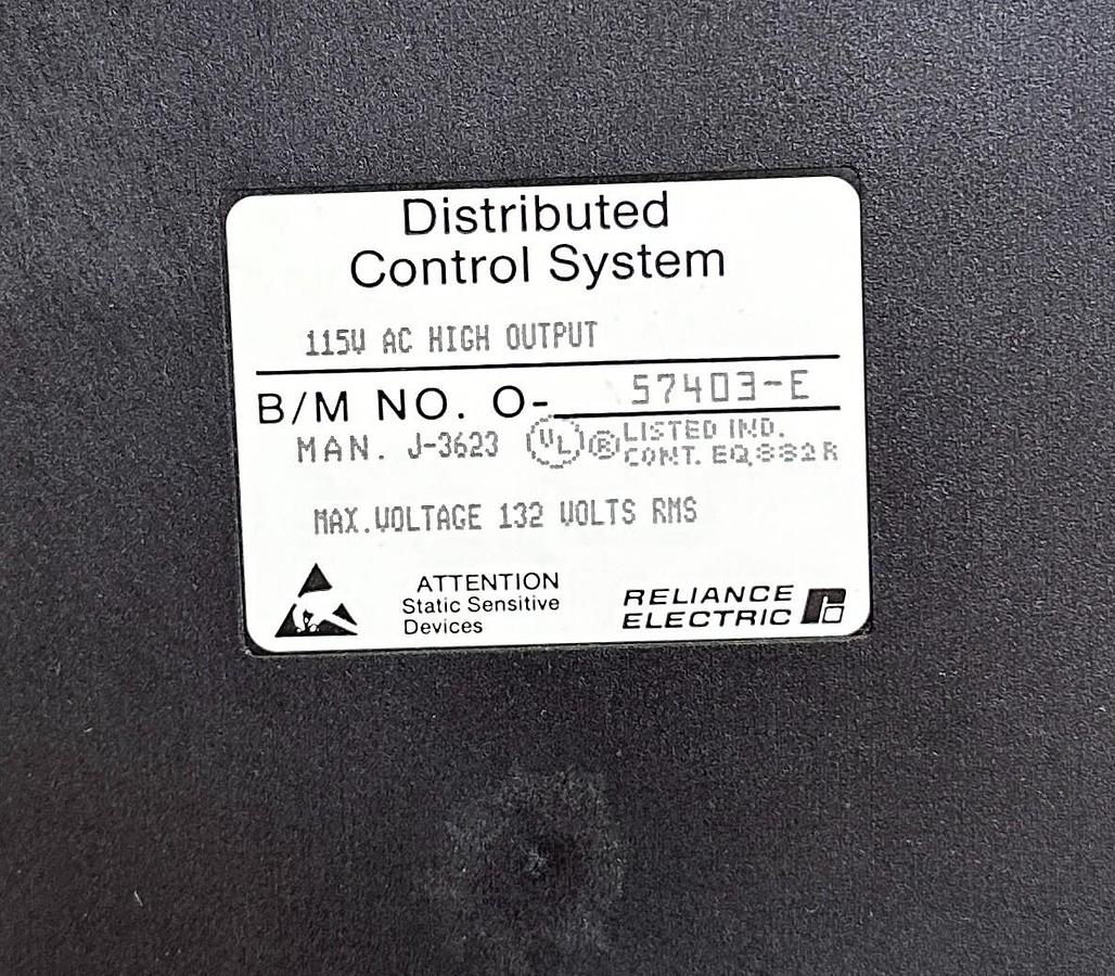 Used NEW RELIANCE ELECTRIC 57403-E / 57403 A-C HIGH DIGITAL OUTPUT MODULE 115VAC