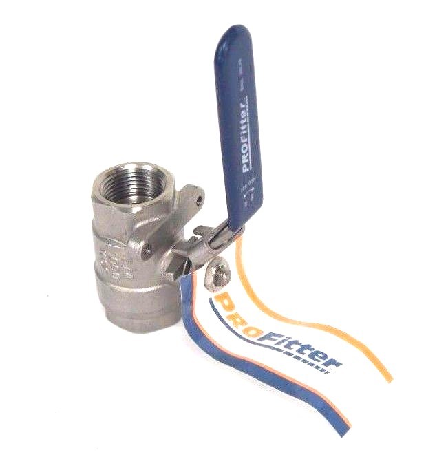 Used NEW FASTENAL 0427111 PRO FITTER BALL VALVE 3/4" NPT, 1000 WOG