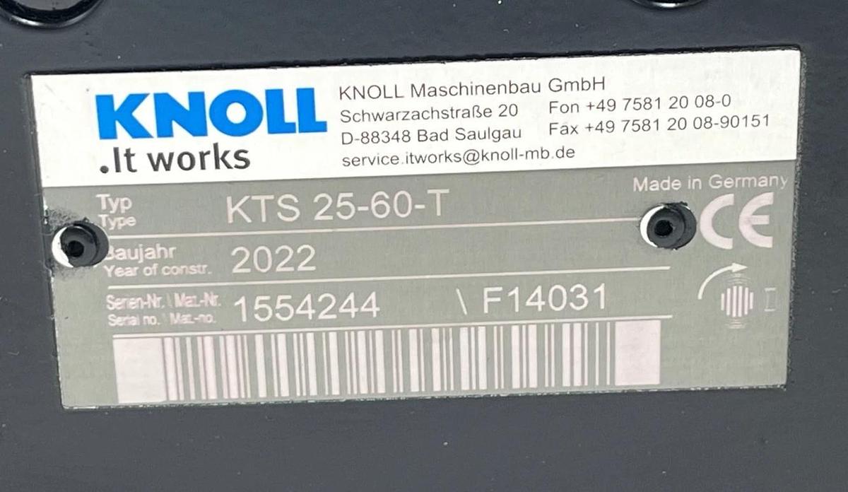 KNOLL KTS25-60-T | KTS-25-60-T Hydraulic Screw Pump CNC Coolant System NSMP