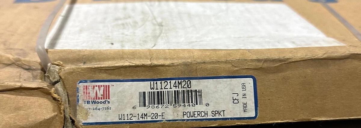 Used NEW TB WOODS W112-14M-20-E / W11214M20E POWERCH SPKT W11214M20 1 12PTH1 4-20