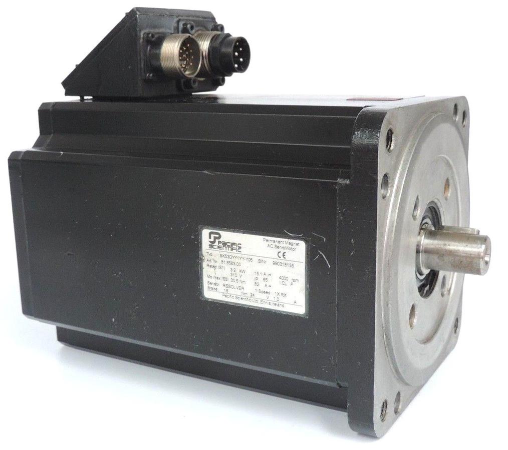Used PACIFIC SCIENTIFIC SK53DYY1YY-Y05 AC SERVO MOTOR ART. NO. 81.6583.00