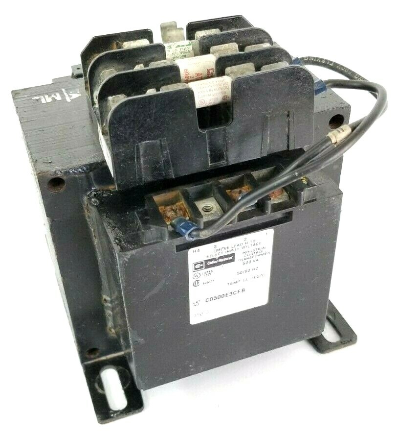 Used CUTLER HAMMER C0500E3CFB CONTROL TRANSFORMER 500VA 50/60HZ B500-2195-8