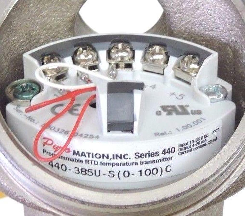 Used SIMONE ENGINEERING R5T185L283-010-00-8HN71-T440-385U-S TEMPERATURE TRANSMITTER