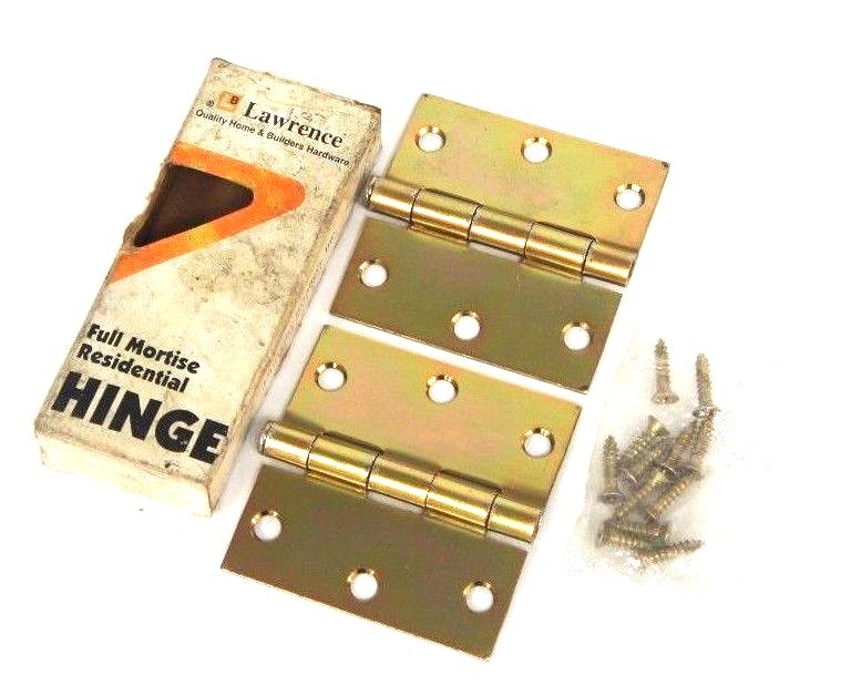 Used BOX OF 2 NIB LAWRENCE 125001501 DOOR HINGES 3'' X 3'' R2500S