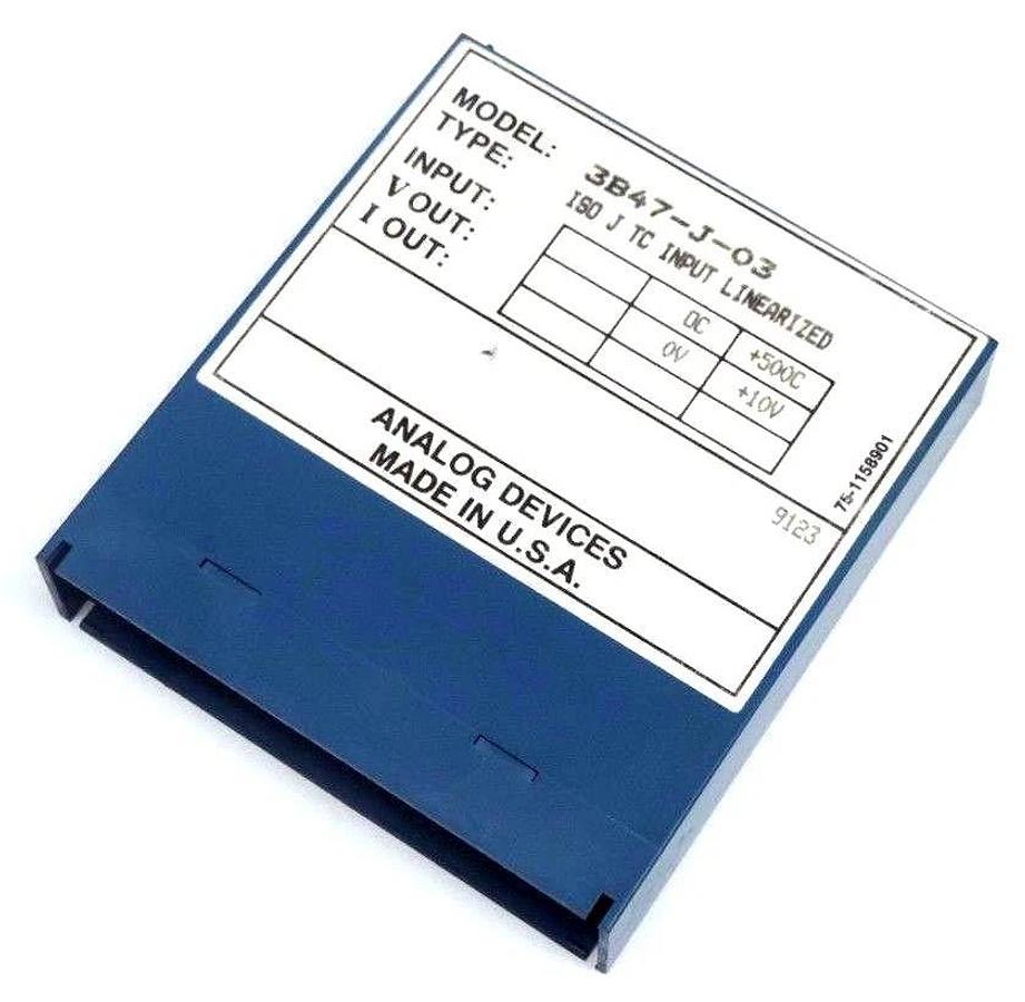 Used ANALOG DEVICES 3B47-J-03 ISOLATED LINEARIZED TC INPUT MODULE 3B47J03