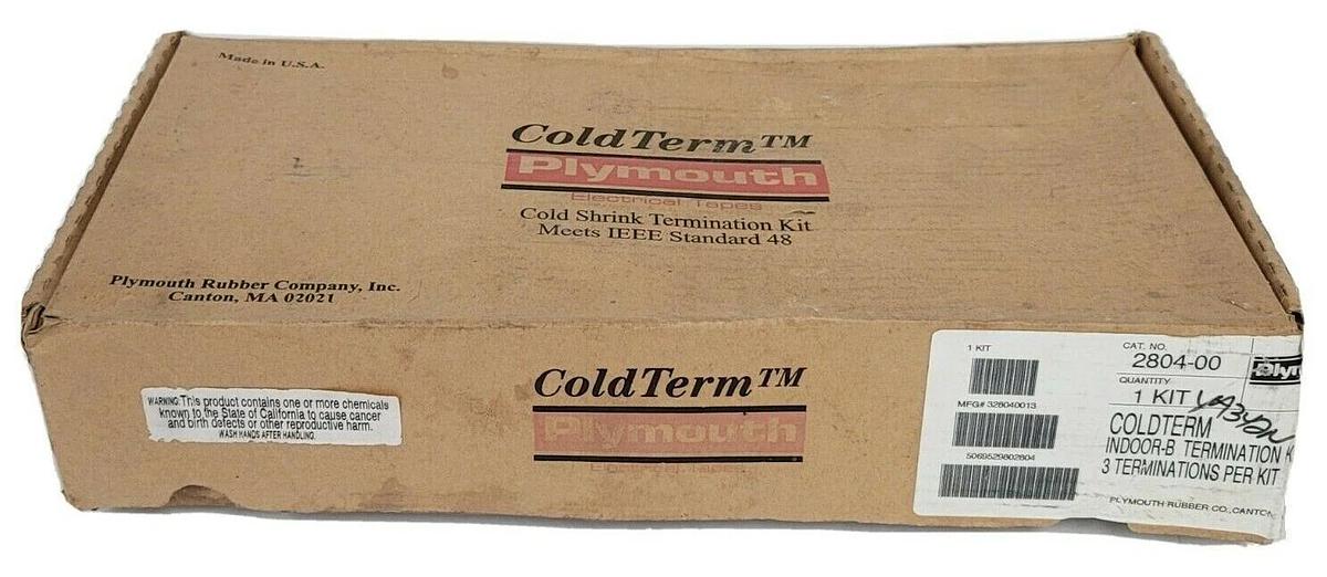 Used NIB PLYMOUTH 2804-00 KIT 280400 COLDTERM INDOOR-B TERMINATION KIT