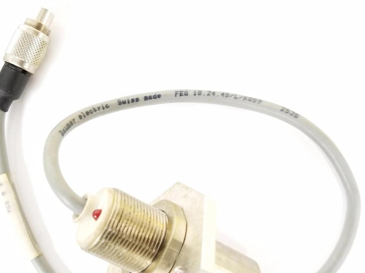 Used LOT OF 3 BAUMER ELECTRIC FEG18.24.45/L/K859 TRANSMISSIVE SWITCHES