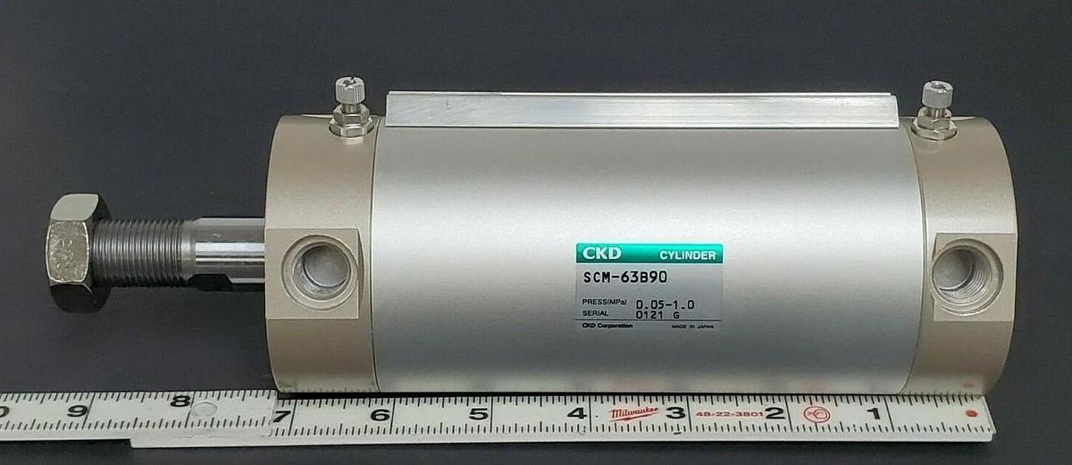 Used NIB CKD SCM-TA-63B-90-T2YH-D-B2 CYLINDER SCM-63B90, SCM-B2-63, SCM-TA-63