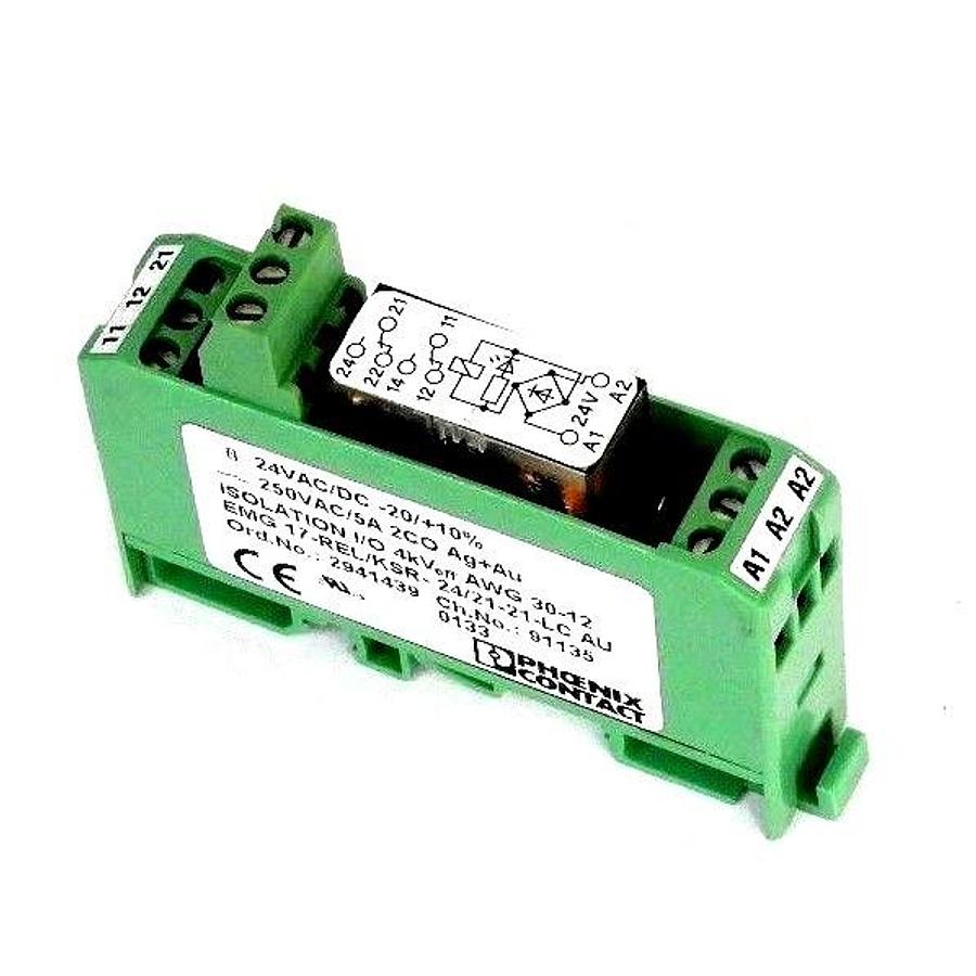 NEW PHOENIX CONTACT EMG 17-REL/KSR-24/21-21-LC ISOLATION I/O RELAY 2941439