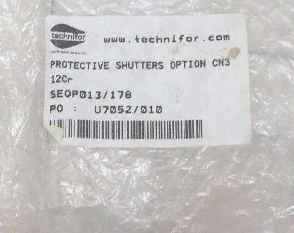 Used NEW TECHNIFOR 12CR PROTECTIVE SHUTTERS OPTION CN3 SEOP013/178