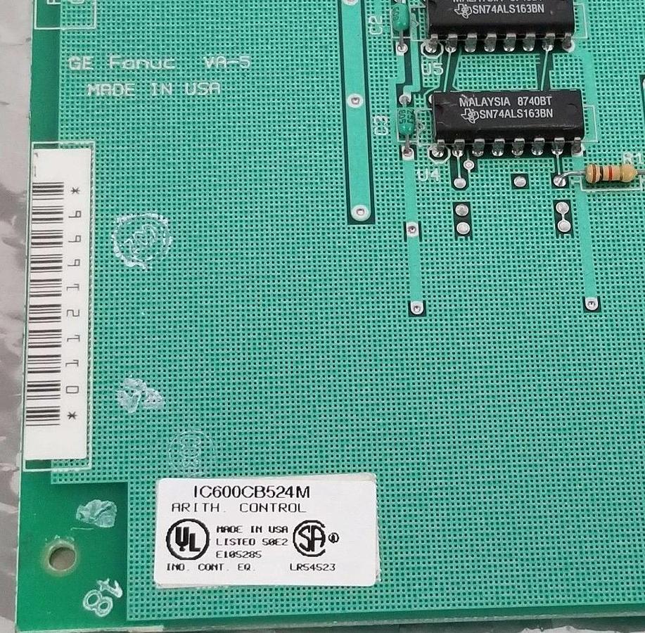 Used GE FANUC IC600CB524M ARITHMETIC CONTROL MODULE ASM. NO. 44A720733-G01