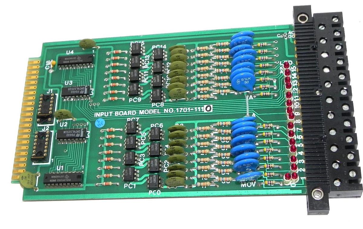 Used MCGILL 1701-1110 INPUT BOARD 17011110, PCB P/N Q6511, ASSY P/N: Q8011 REV. C