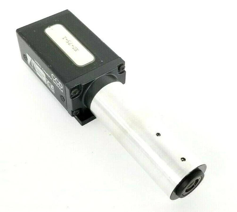Used SONY XC-75-1 CCD CAMERA W/ 3'' IN. LENS & MOUNTING BRACKET 10.5-15VDC XC-75