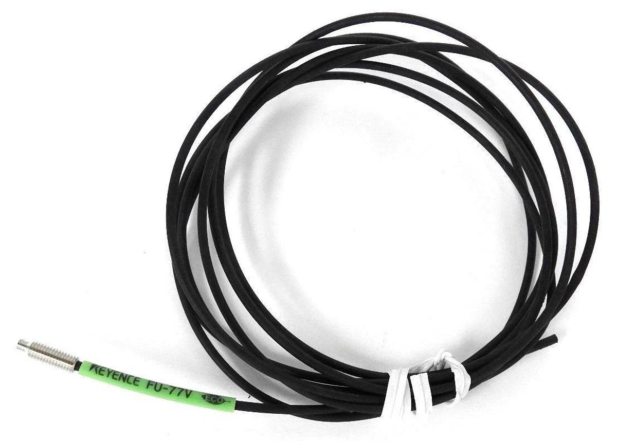 Used KEYENCE FU-77V PHOTOELECTRIC FIBER OPTIC THRU-BEAM FU77V, 2METER