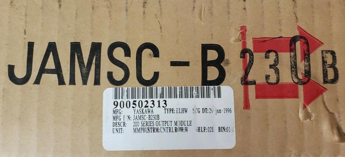 Refurbished YASKAWA ELECTRIC JAMSC-B230B OUTPUT MODULE MEMOCON-SC 184 100VAC (REPAIRED)
