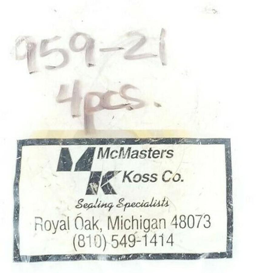 Used PACK OF 4 NEW MCMASTERS KOSS CO. 959-21 SEALS 95921