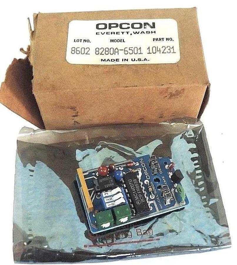 Used NIB OPCON 8280A-6501 DUAL TIME DELAY BOARD 104231