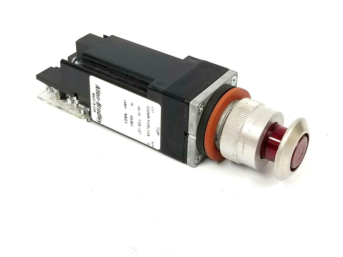 Used NEW ALLEN BRADLEY 800MR-FXPL16RAS / D ILLUMINATED PUSH/PULL UNIT 800MRFXPL16RAS