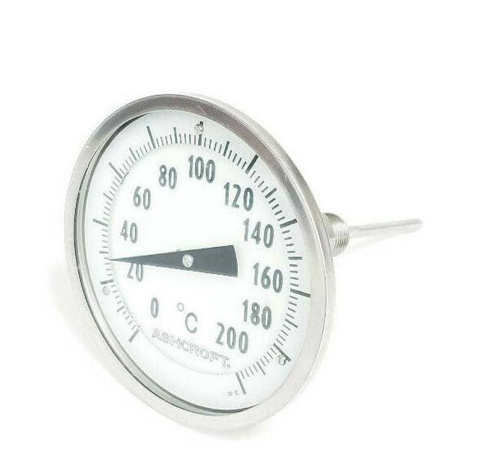 Used AHSCROFT 0-200 DEGREE C THERMOMETER