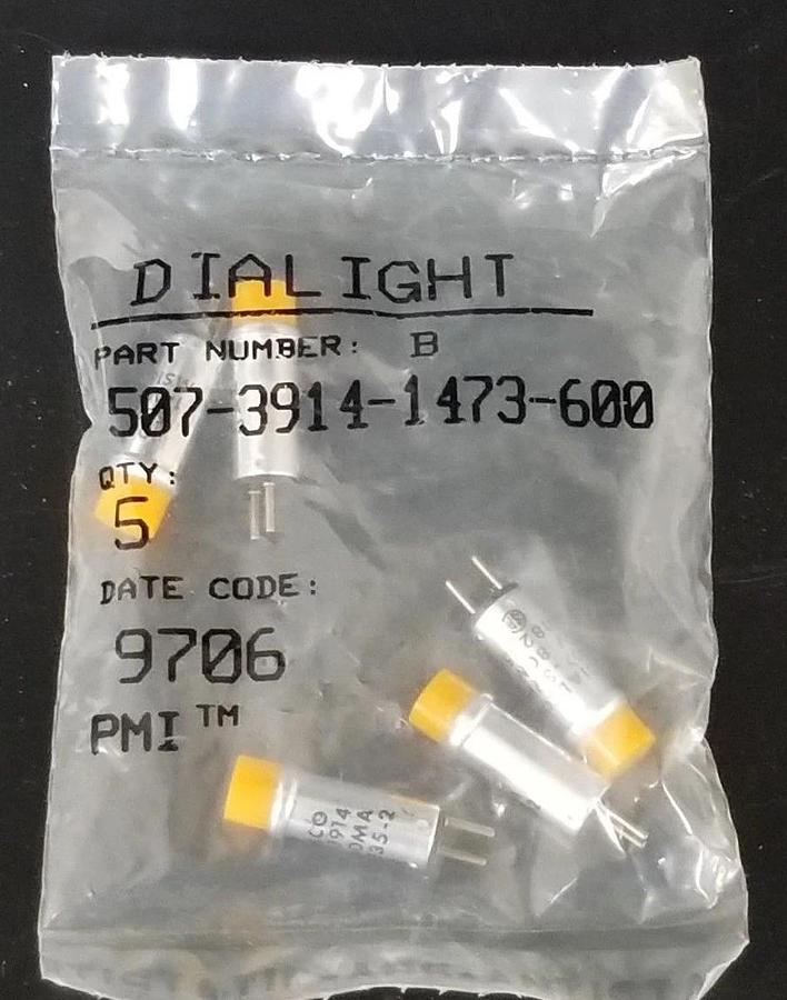 Used BAG OF 5 NEW DAILIGHT 507-3914-1473-600 INDICATOR LAMPS 50739141473600