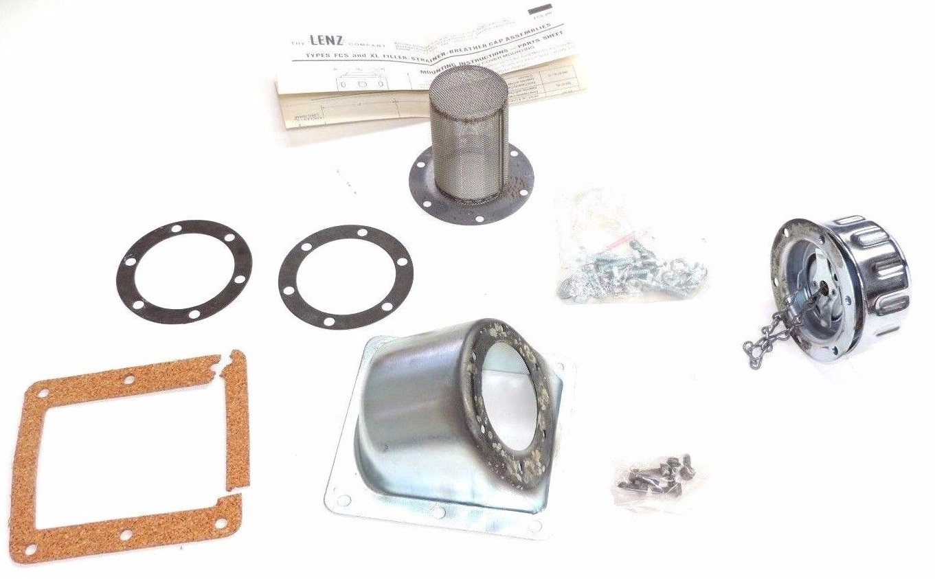 Used LENZ FCS-390 FILLER-STRAINER-BREATHER CAP FILTER ASSEMBLIES FCS390