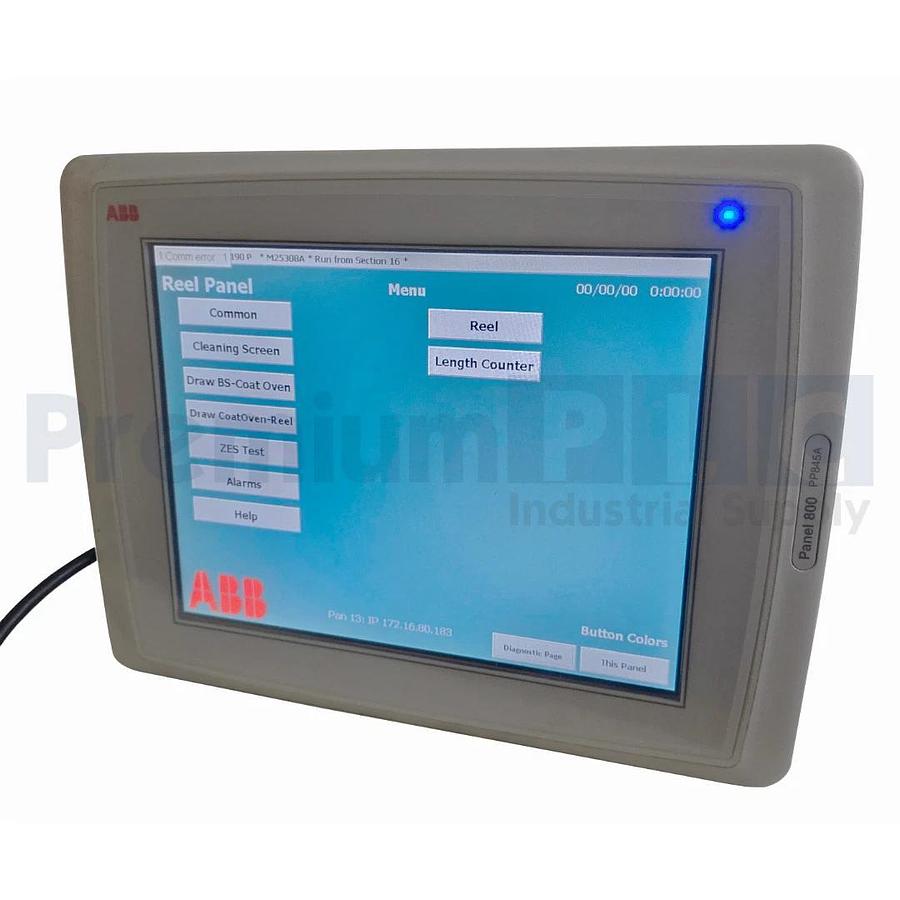 Used ABB PP845A | 3BSE042235R2 Panel 800 Operator Interface Terminal HMI 24VDC 10.4"