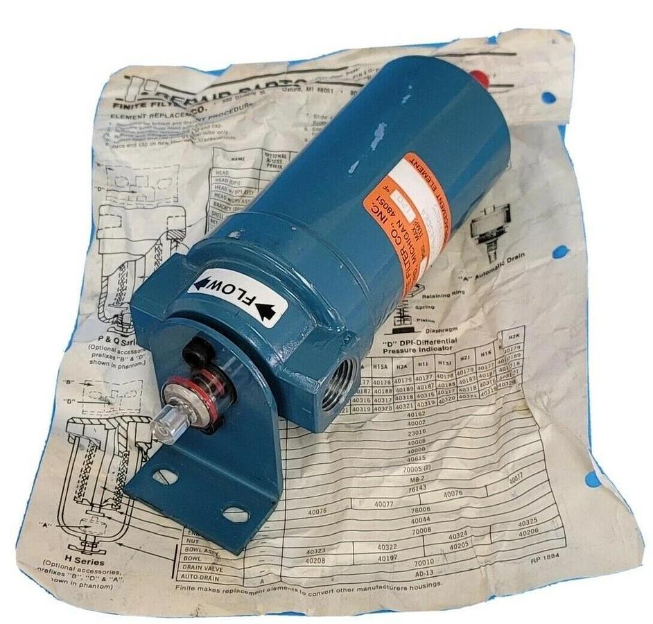 NEW PARKER QH2J-6C10-025 FINITE FILTER CO. 1/2" NPT COALESCING FILTER