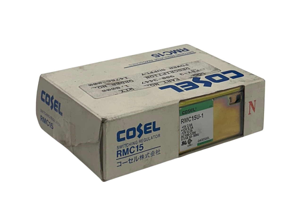 Used COSEL RMC15U-1 / RMC15U1 SWITCHING REGULATOR RMC15 POWER SUPPLY 100-120V NSMP