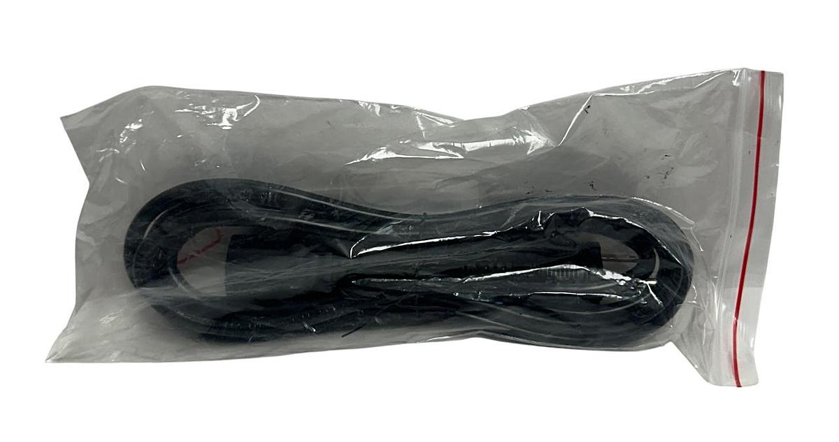 Used 5 ZEBRA 23844-00-00R / 238440000R OEM CABLE ASSEMBLIES BLACK 7.5' LENGTH NSMP