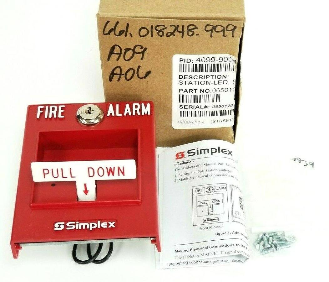 Used NIB SIMPLEXGRINNELL 4099-9004 PULL STATION-LED P/N: 06501205