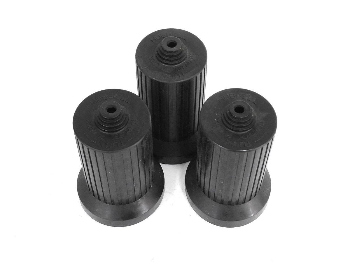 Used LOT OF 3 HUBBELL P-5693-01 RUBBER HOUSING FOR ELECTRICAL POWER PLUG P569301