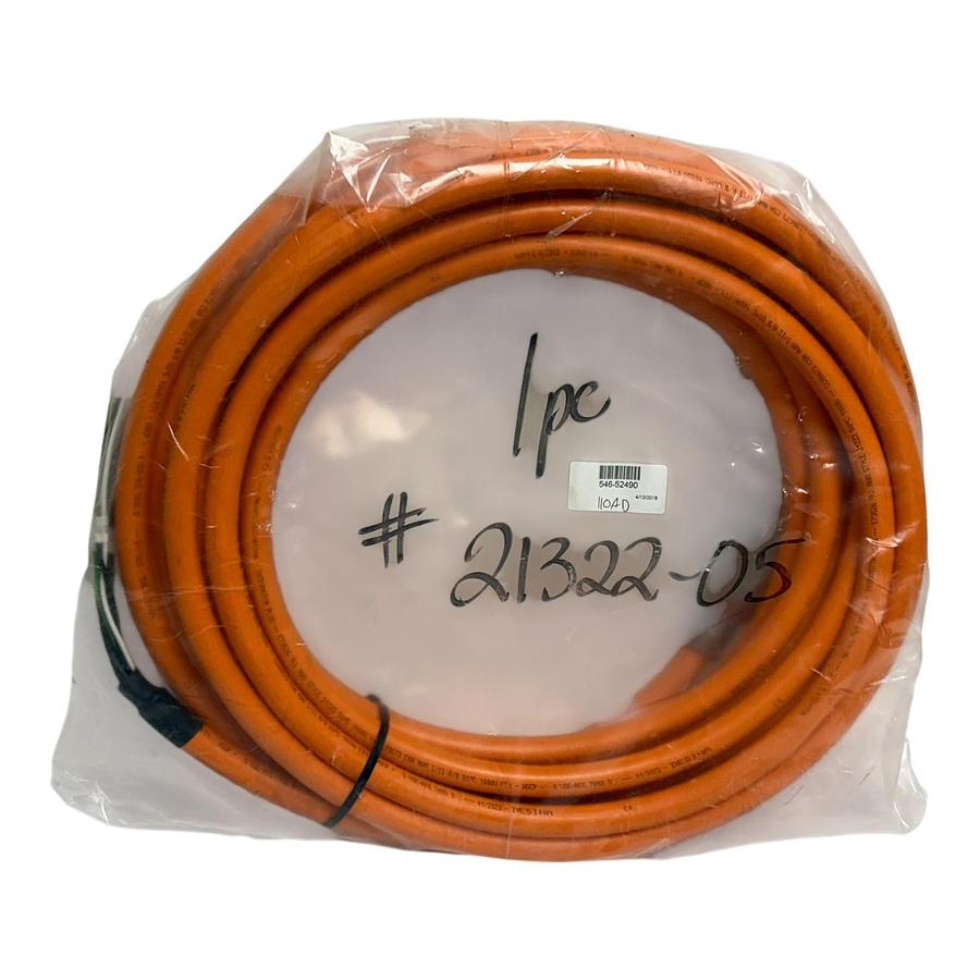 Ampco / Amphenol M23 Servo Cable 546-52490 MC1CJN0600 MC3CCG-S3 6-Wire Orange