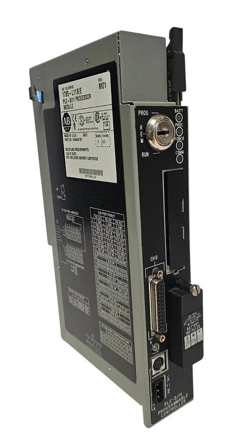 Used ALLEN BRADLEY 1785-L11B /E PLC-5/11 PROCESSOR MODULE REV. M01 F/W REV. E.2