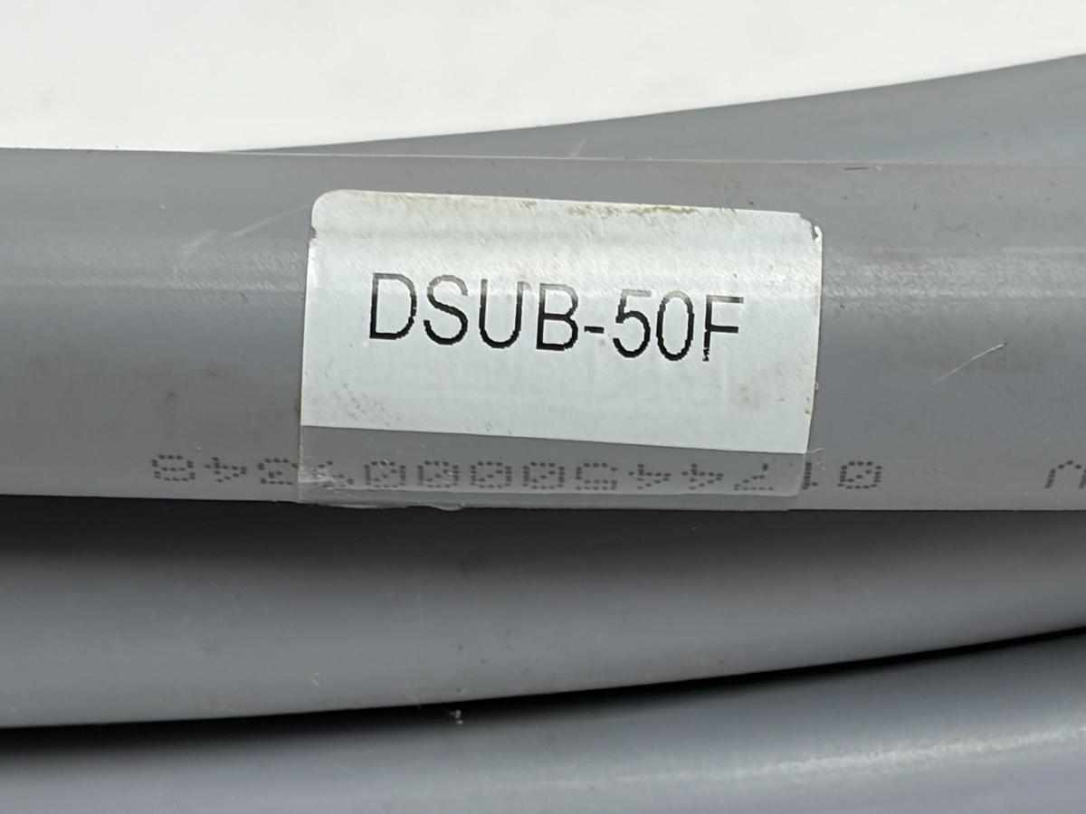 Used Helukabel JZ-500 50G0.5 QMM Control Cable 50 Pin Female D-Sub Pigtail Harness