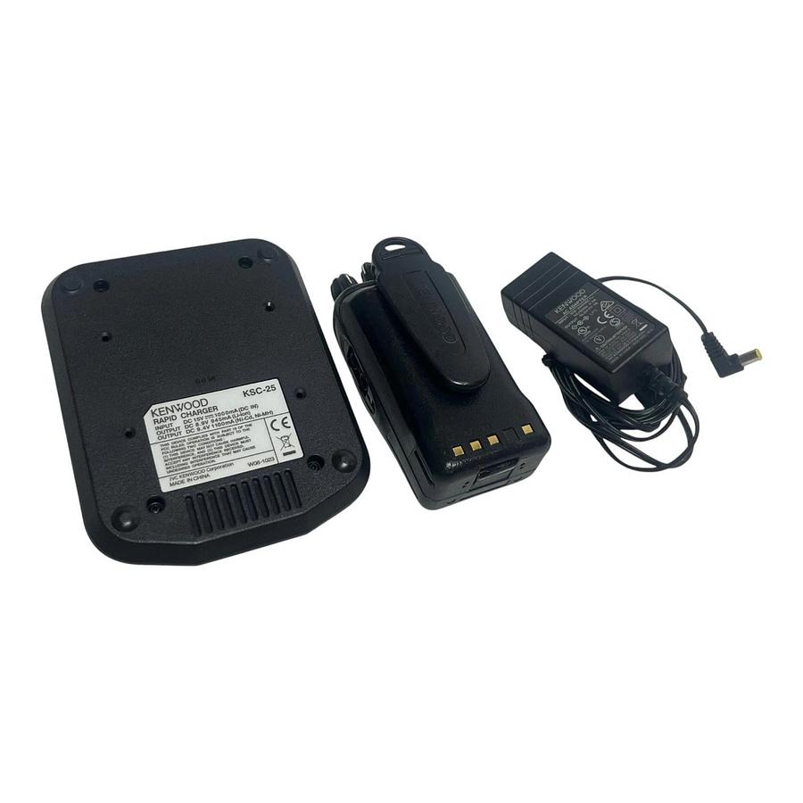Used Kenwood TK-3360-K UHF Radio KSC-25 Rapid Charger KNB26 Battery Bundle